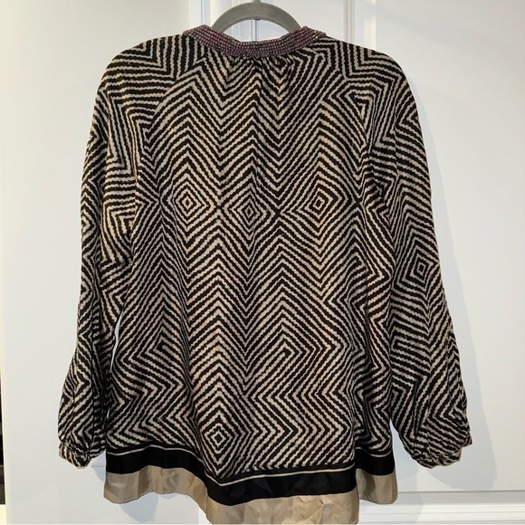 Elizabeth and James Silk Beaded Blouse - Picture 6 of 8